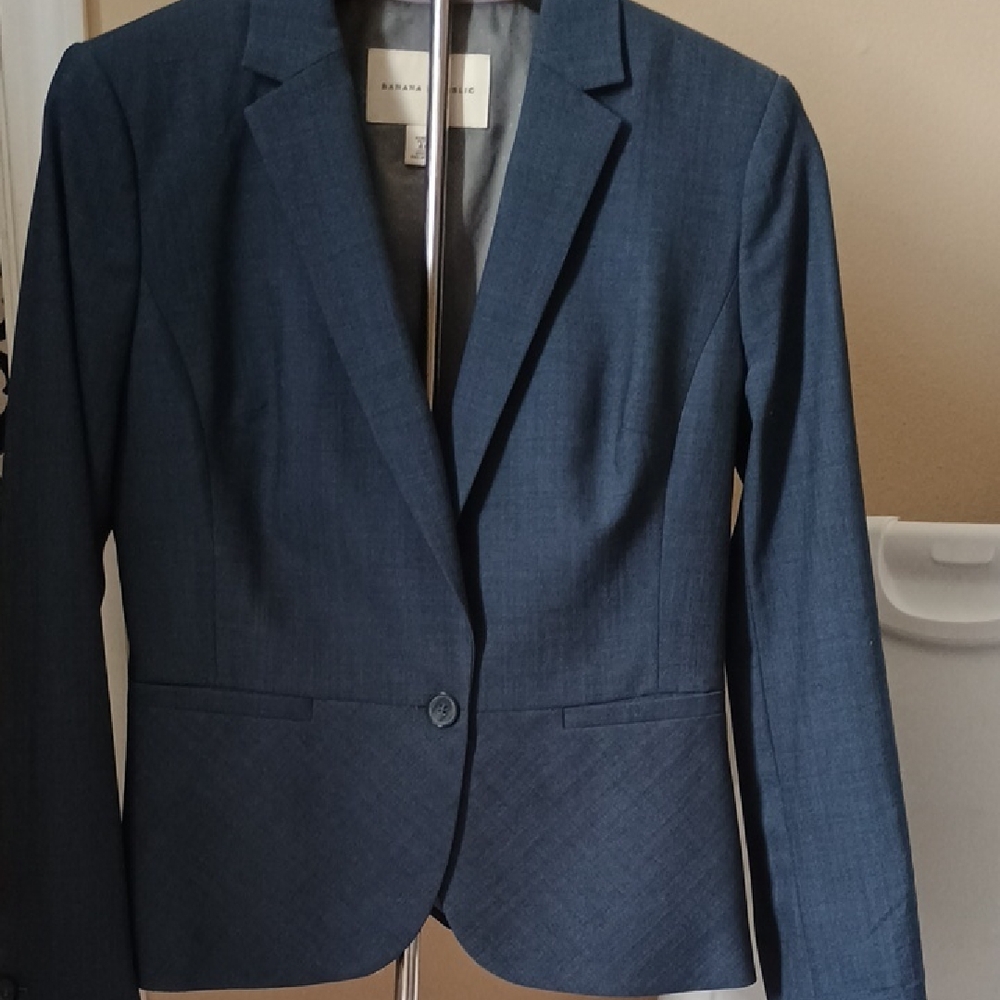 Banana Republic Blue Tailored Blazer for Business
